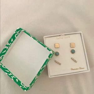 Brand New Bella Jack Stud Earrings